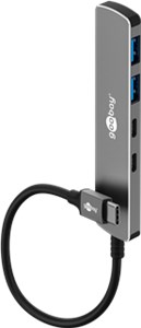 Slim 4-portowy koncentrator USB, USB-C™ na USB-C™/USB-A, 5 Gbit/s
