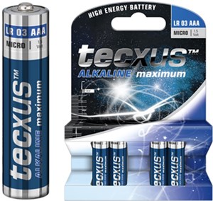 LR03/AAA (Micro) Pile, 4 pièces dans blister