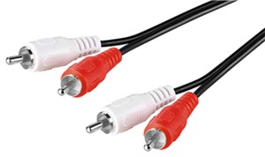 Câble de Connexion Stéréo 2x RCA, Blindé
