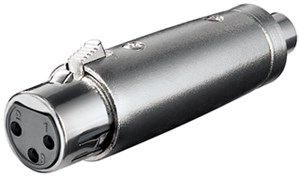 XLR-Adapter, Cinch-Buchse zu XLR-Buchse