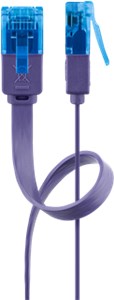 CAT 6A Flach-Patchkabel, U/UTP, violett