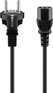 IEC Cord, 1.5 m, Black