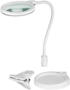 LED-Stand-/Klemm-Lupenleuchte, 6 W, weiß