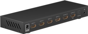 Commutateur Matrice HDMI™ 4 à 2 (4K @ 30 Hz)