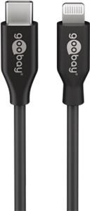 Lightning USB-C™ Lade- und Synchronisationskabel, 0,5 m, schwarz