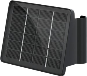 LED-Solar-Wandleuchte Quadros, schwarz