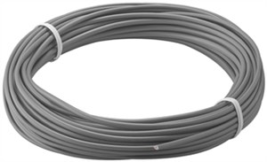 Insulated Copper Wire, 10 m, grey