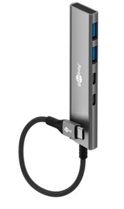 Slim 4-Port Hub USB, USB-C™ vers USB-C™/USB-A, 5 Gbit/s