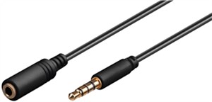 Cavo di prolunga per cuffie e audio AUX, 4 pin 3,5 mm slim, CU