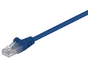 CAT 5e Câble Patch, U/UTP, bleu, 0,5 m