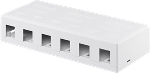 Keystone-Leergehäuse 6-port