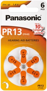 V13/PR48 (PR13) Battery, 6 pcs. blister