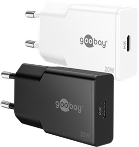 USB-C™ PD GaN Schnellladegerät Slim (20 W) schwarz USB-C™ PD GaN Schnellladegerät Slim (20 W) schwarz