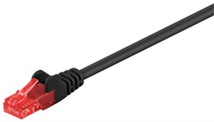 CAT 6 Patchkabel, U/UTP, schwarz