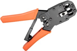 Crimpzange für Modularstecker, kompakte Ausführung