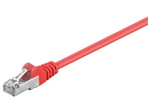 CAT 5e Câble Patch, F/UTP, rouge, 0,5 m