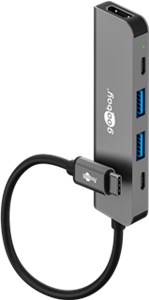 Slim 5-portowy koncentrator USB z HDMI™, 5 Gbit/s