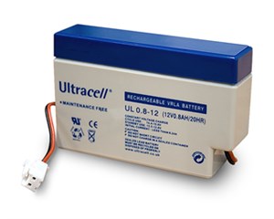 Lead acid battery 12 V, 0.8 Ah (UL0.8-12)