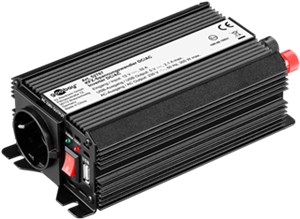 Przekładnik napięciowy DC/AC (12 V - 230 V/300 W) USB