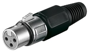 Connettore XLR femmina per microfono, 3 Pin