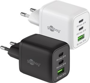 Chargeur Rapide Multiport USB-C™ PD GaN Nano (65 W) blanc