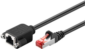 CAT 6 Rallonge S/FTP (PiMF), noir