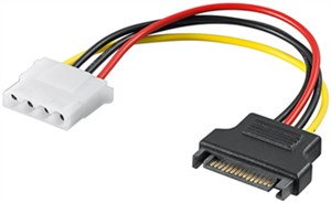 Cavo elettrico/adattatore per PC, presa SATA a presa 5.25