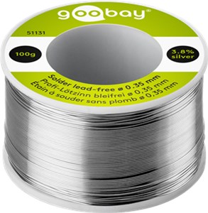 Professional Solder Lead-Free, ø 0.35 mm, 100 g