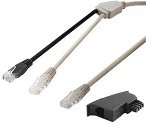 DSL-Y-Verteiler/-Adapter (RJ45/TAE) Kabelset