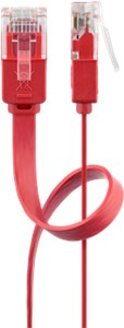 CAT 6 cavo patch piatto U/UTP, rosso