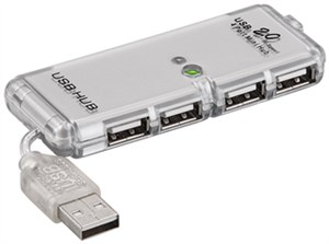 Répartiteur/Concentrateur Quadruple USB 2.0 Hi-Speed