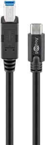 USB 3.0 Cable (USB-C™ to B), Black