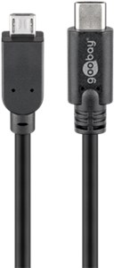 USB 2.0 Kabel USB-C™ auf Micro-B 2.0, Schwarz