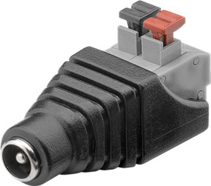 Kostka zaciskowa 2-pinowa > gniazdo DC (5,50 x 2,10 mm)