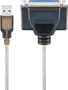 USB Printer Cable, Transparent