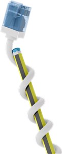Ultraflexibles CAT 6A Patchkabel, slim, U/UTP, weiß