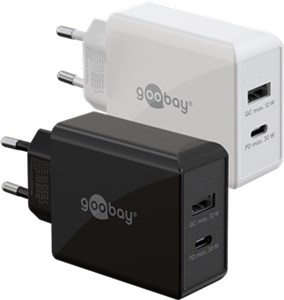 Podwójna szybka ładowarka USB-C™ PD (30 W) biały