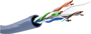 CAT 6A cavo di rete matassa, U/UTP, blu 