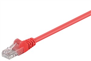 CAT 5e cavo patch, U/UTP, rosso, 0,25 m