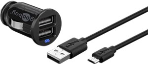 Set di ricarica auto Micro-USB (12 W)