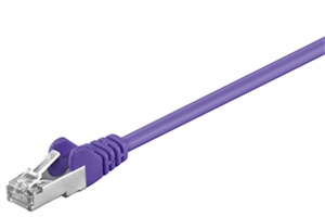 CAT 5e cavo patch, SF/UTP, viola, 0,5 m