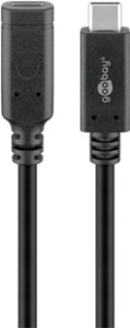 USB-C™-Verlängerung USB 3.2 Generation 2, 1 m, schwarz