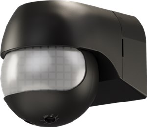 Rilevatore di movimento, inclinabile/orientabile, nero