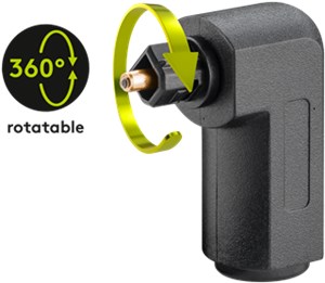 Adaptateur Audio Numérique TOSLINK Coudé à 90°