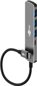 Slim 4-portowy koncentrator USB, USB-C™ na USB-C™/USB-A, 5 Gbit/s