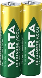 AA (Mignon)/HR6 (58399) Rechargeable - 1600 mAh, 2 pièces dans blister