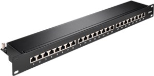 CAT 6a pannello patch da 19 pollici (48,3 cm), 24 porte (1 U)