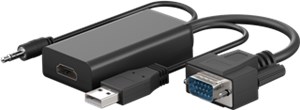 Convertitore da VGA a HDMI™ con jack audio da 3,5 mm