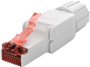 CAT 6 złącze RJ45 do montażu bez użycia narzędzi, niekranowane UTP