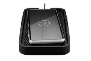 Chargeur Rapide Véhicule sans Fil 15 W, noir